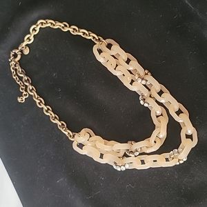 J.Crew Acrylic Layered Link Necklace